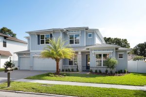 representing semi custom home - exterior front elevation of a New Legacy Home