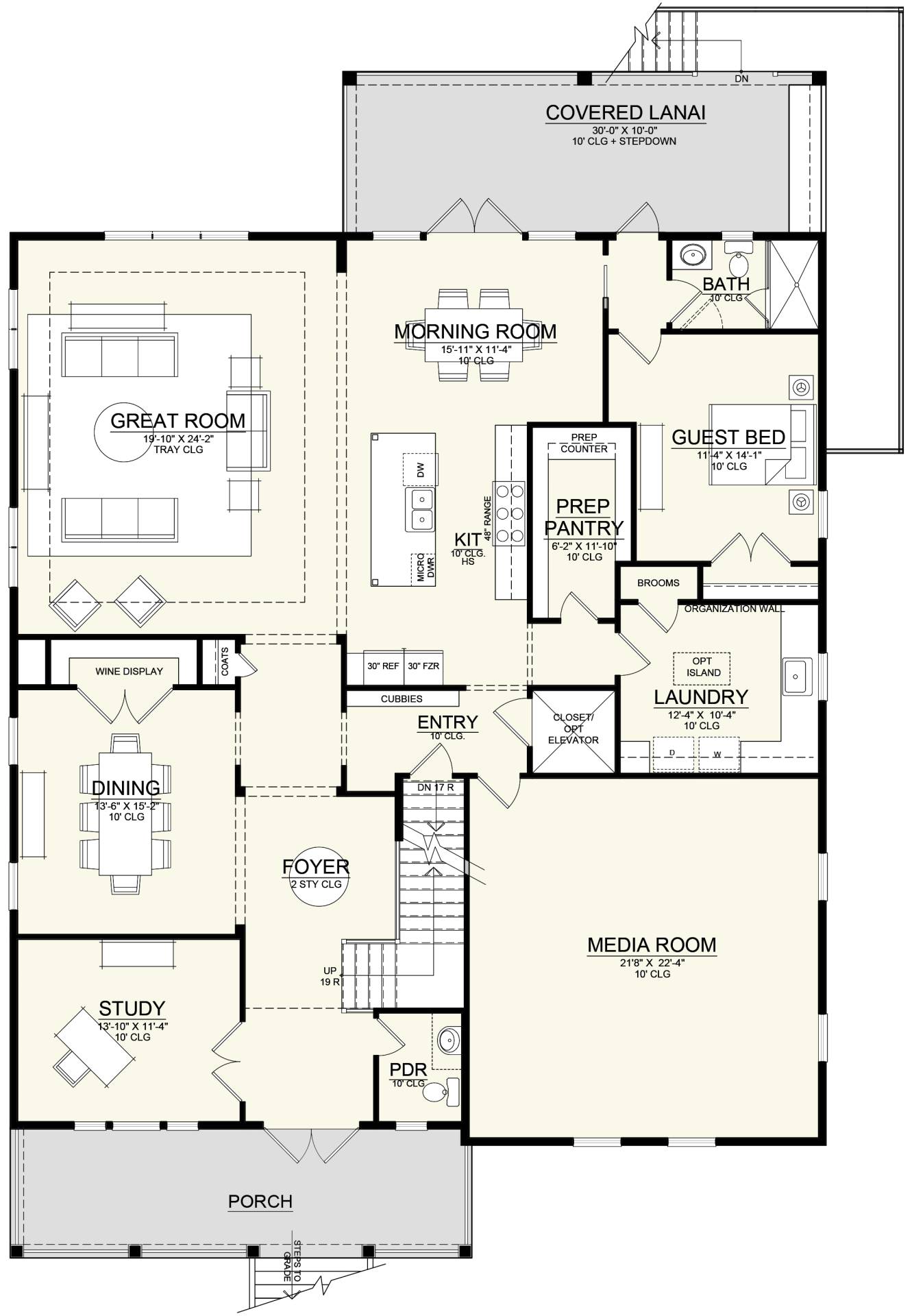 2312 S Occident first floor plan