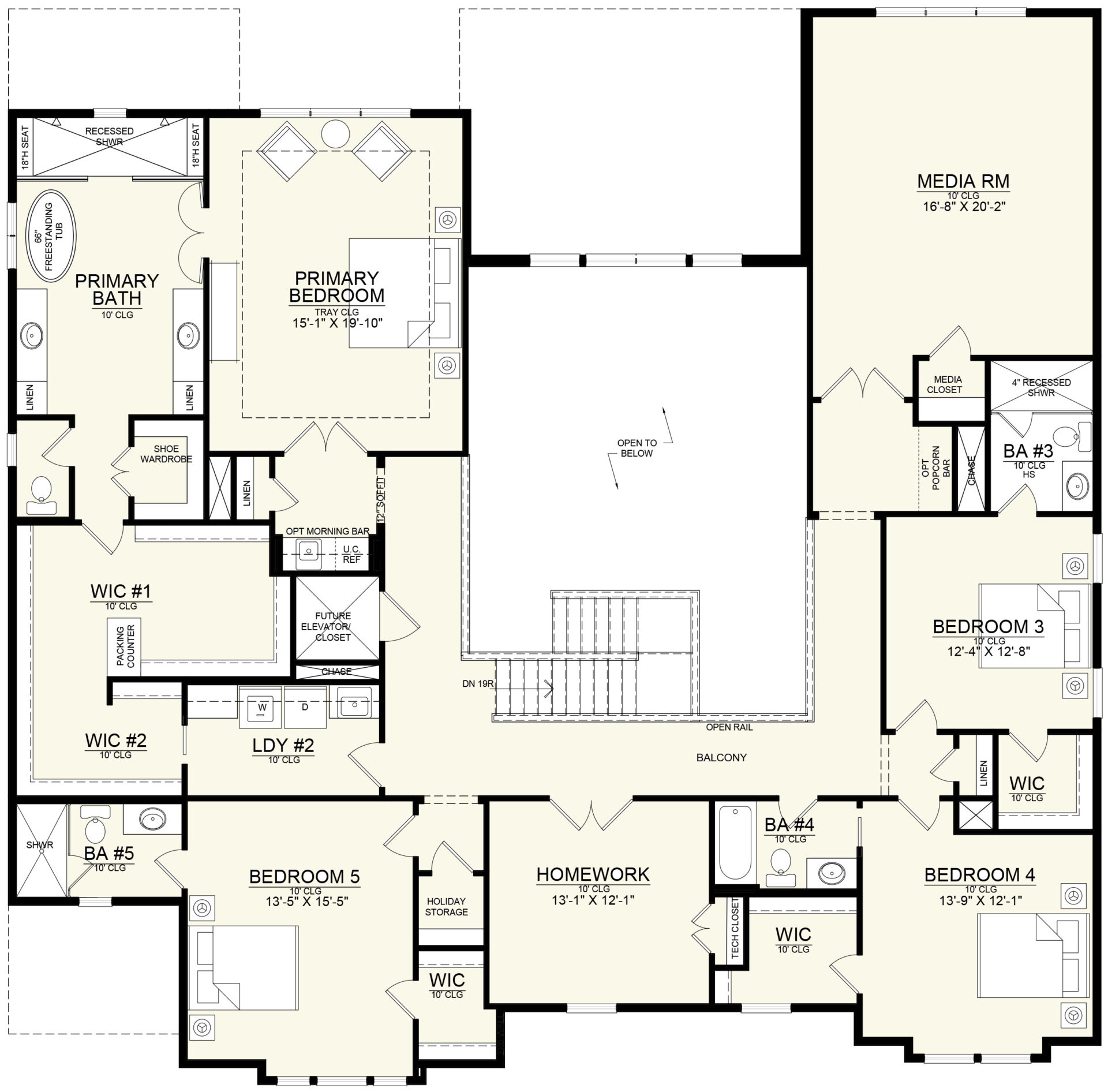 4629 W Longfellow second floor plan, The Aria